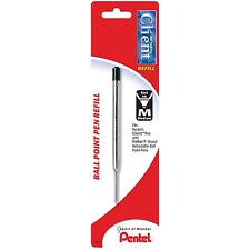 Bkc10bpa Pentel Client Ballpoint Pen Refill Medium Point Black Ink Pack Of 1