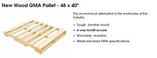 New Wood Gma Pallet- 48x40 4-way