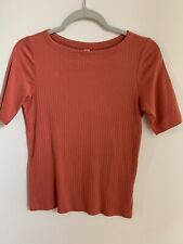 Uniqlo Ribbed Pink Top Work Wear Or Professional Size Small