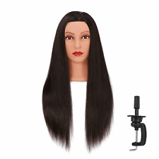 Mannequin Head Hairdresser Styling Manikin Hair Cosmetology Training Doll 26-28