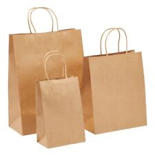 90 Pcs Brown Paper Shopping Kraft Retail Gift Merchandise Bags With Handles Bulk