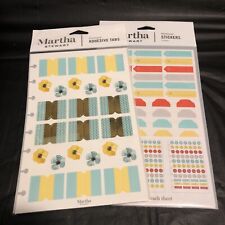 Martha Stewart Avery Discbound Adhesive Tabs Stickers Two Packages Sealed