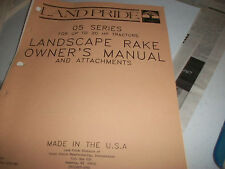 Land Pride Owners Parts Manual 05 Series For Up To 20 Hp Tractor Landscape Rake