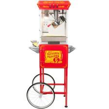 Funtime Ft862crs 8oz Red Popcorn Popper Machine Maker Cart Vintage Style