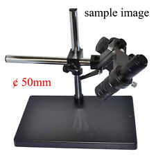 Heavy Duty Microscope Boom Large Stereo Table Stand 50mm Ring For Lens Holder Ce