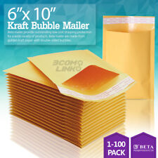 0 6x10 6x9 Kraft Bubble Mailer Self Seal Shipping Bag Envelope 2550100250