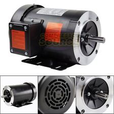 1 Hp Electric Motor 3 Phase 56c Frame 1800 Rpm Tefc 208 230 460 Volt New