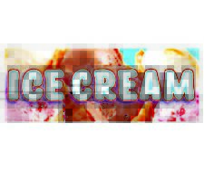 Ice Cream Clearance Banner Advertising Vinyl Flag Sign Inv