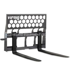 48 Virnig Pallet Forks Frame Attachment - 5500 Lb Capacity Skid Steer Loader