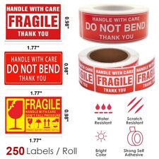 1.77 X 1 Fragile Stickers Handle With Care Stickers Labels Mailing Shipping