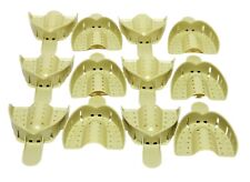 Dental Plastic Disposable Impression Trays Perforated Autoclavable Ul 1 12 Pcs