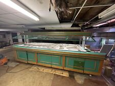 Heavy Duty Commercial Lightedrefrigerated Cold Buffet Saladolive Bar On Caster