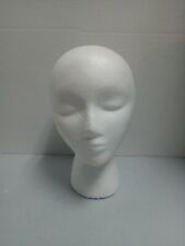 Lot Of 5 Styrofoam Male Or Female Table Wig Head Mannequins Stand Base 11 H
