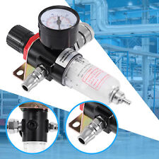 14 Air Compressor Filter Water Separator Trap Tools Kit Regulator Gauge 130psi