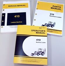 Service Manual Set For John Deere 410 Backhoe Loader Parts Owner Repair Operator