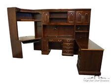 Hooker Furniture Gates Solid Cherry Traditional Style Modular Office Desk Set...