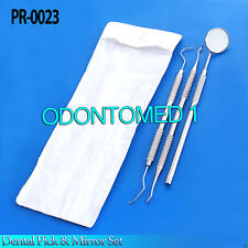Dental Pick Mirror Set With Case Instrument Oral Kit Tooth Teethpr-0023