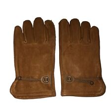 Pair Of Carhartt Small Brown Soft Leather Work Gloves Size Ps