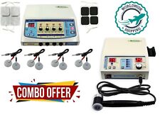 Home Use Combo Electrotherapy 4 Channel Unit 1mhz Ultrasound Therapy Machine Dhl