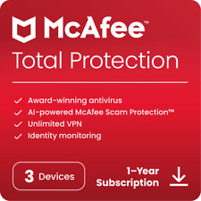 Mcafee Total Protection 2024 Antivirus Internet Security Software Download