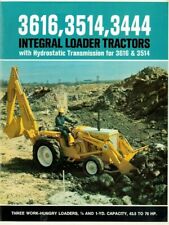 Ih International Harvester Industrial 3444 3514 3616 Loader Tractors Brochure