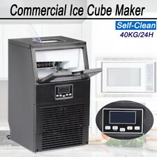 Commercial Ice Maker Built-in Ice Cube Machine Bar Restaurant Self-clean