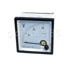 Us Stock Dc 030v Square Analog Volt Pointer Needle Panel Meter Voltmeter Xt-72