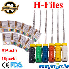 Dental Endodoncia Endo Root Canal H Files 15-40 25mm Stainless Hand Use 10pks