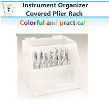 Dental Instrument Organizer Covered Upright Ortho Plier Rack Acrylic Cleawhite