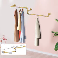 Garment Rack Metal Clothes Towel Hanger Bar Industrial Pipe Clothes Organizer