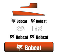 Bobcat E42 Decal Sticker Kit Aftermarket Repro Decals For E42 Uv Laminated