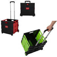 Vilobos Folding Shopping Cart Rolling Grocery Luggage Trolley Basket Utility Bag