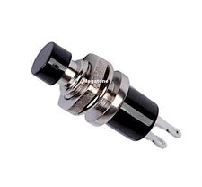 New Mini Push Button Switch Spst Momentary Off-on Black. Usa Seller