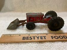 Vintage Tootsie Toy Ford Tractor With Front Scoop Loader 1950s Tractor