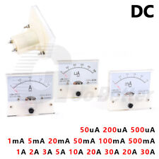 Ammeter 0-30a Dc Analog Current Panel Meter Gauge Tester Meter Ua Ma Amp Ampere