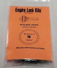 Schlage Rekey Kit 10 Locks 6-pin Key Sc4 Bottom Pins With Factory Cut Keys