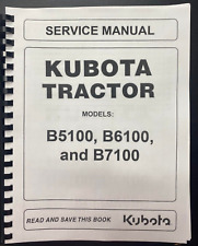 Tractor Service Repair Manual Shop Book Overhaul Kubota B5100 B6100 B7100 D E
