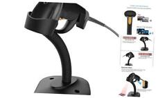 Barcode Scanner With Stand Usb Barcode Scanner Wired Handheld Laser Black