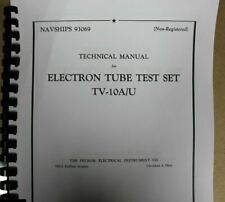 Usaultimate Tv-10au Tester Repair Calibration Test Data Operators Manual