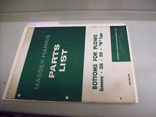 Py154 Massey-harris Parts Manual Plows - Economy - 23a - 210 - N Type