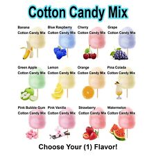 Cotton Candy Flavor 1 Packet Mix Sugar Flavoring Flossine Fairy Floss Flavored