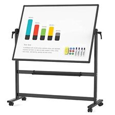 Viz-pro Double-sided Dry Erase Board Mobile Whiteboard 48 X 36 Black Frame