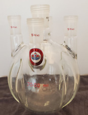 Laboratory Glass 2000ml 2440 3445 5-neck Round Bottom Flask Windents Amoco