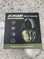 Zohan Em025 Electronic Shooting Ear Protection Noise Reduction Earmuff Open Box