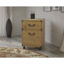 Kathy Ireland Office Ironworks 2 Drawer Mobile File Cabinet In Pine