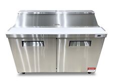New 60 Sandwich Prep Unit Prep Table Cooler 16 Pan Refrigerator Sub Deli 5 F