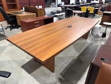 10 Conference Table In Light Cherry Wood Laminate By Global