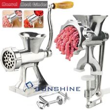 Manual Meat Grinder Hand Crank Mincer Stuffer Sausage Pasta Filler Maker Machine