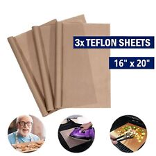 3 Pcs Teflon Transfer Sheets For Heat Press Ptfe Non Stick Reusable Craft Paper