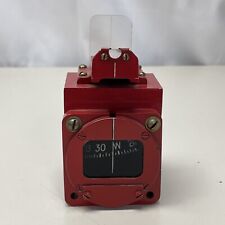 Vtg Surveyors Compass Aircraft Type Red Wscope Lens Used